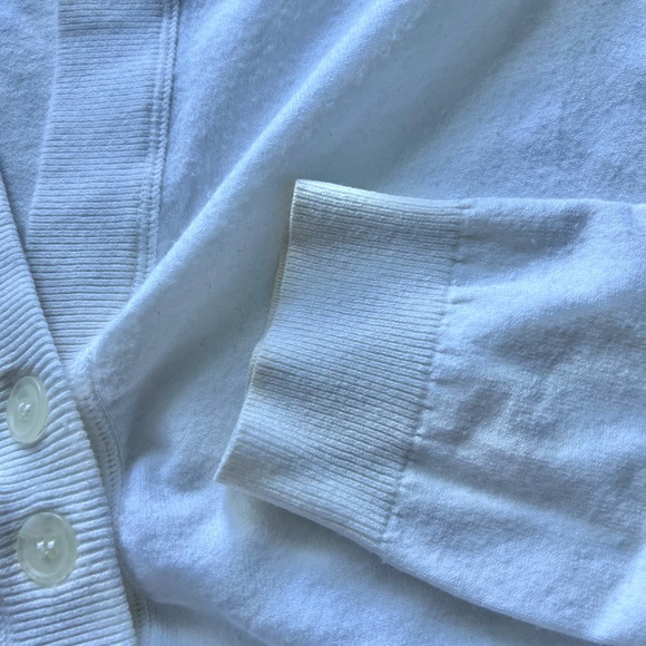 CLUB MONACO Ruched Button Up Sweater - Picture 5 of 6